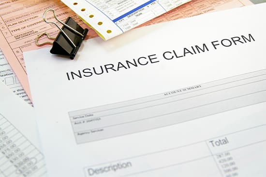 Empty dental insurance claim form