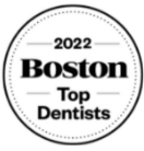 Boston Magazine Top Dentist award badge for 2022